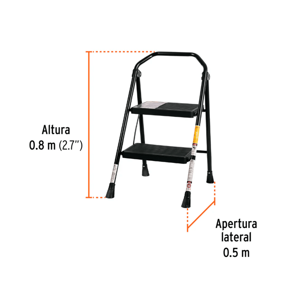 Escalerilla Tubular Plegable Truper - Imagen 4