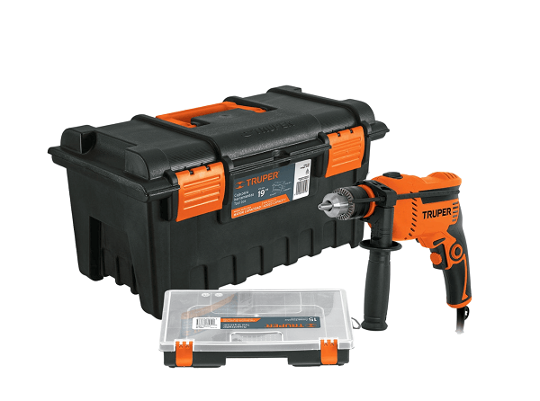 Rotomartillo 1/2" y caja para herramienta 19" Truper