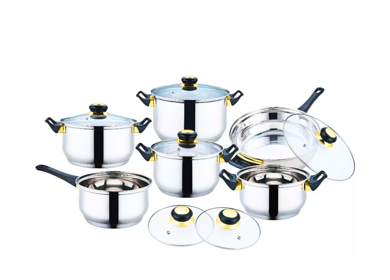 Batería de cocina 12 piezas Fraciel